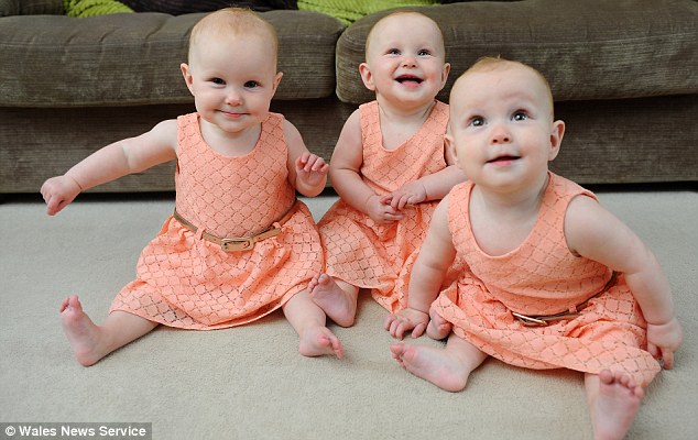 Triplets So Identical Parents Have To Paint Their Toenails To Tell Them Apart
