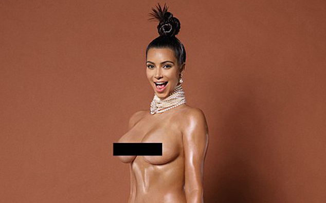 Kim Kardashian Goes Full Frontal Nude For Paper Mag