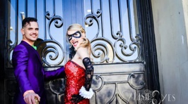 Couple Dressed As Joker and Harley Quinn Have the Ultimate Comic Book Wedding
