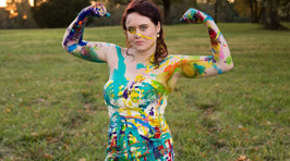 Bride Whose Fiance Called Off Wedding Trashes Dress With Paint and Glitter