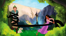 Boyfriend Makes Him and His Girlfriend Disney Characters For Valentine's Day