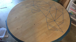 This Guy Made An Old Table Way Cooler With Just A Few Simple Things