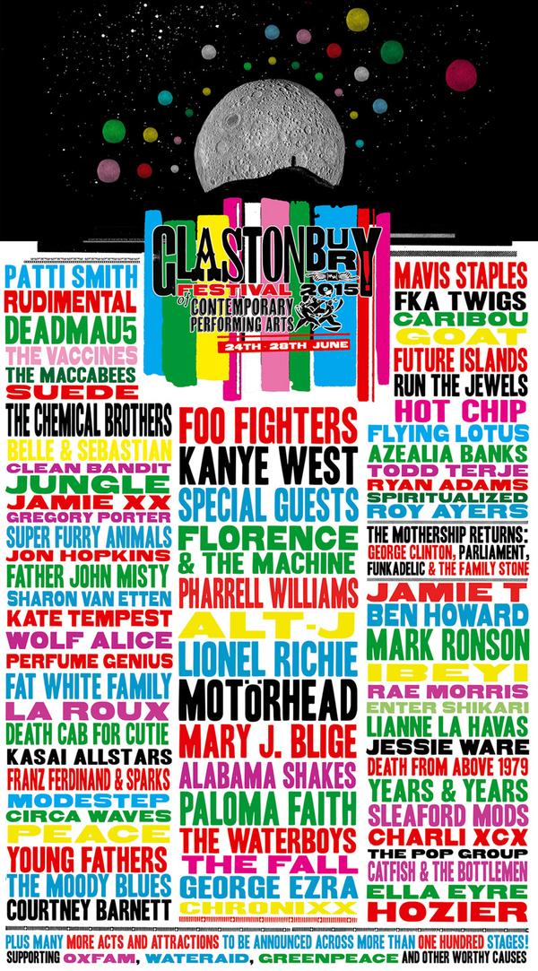 Glastonbury Announces 2015 Lineup!
