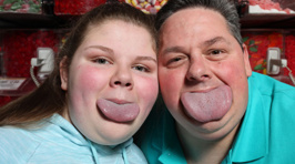 Meet The 'Gobfather'. Him And His Daughter Have The World's Widest Tongues!
