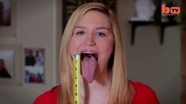 This Girl Reckons She's Got the World's Longest Tongue