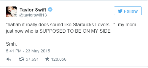 Taylor Swifts Mum Thought Starbucks Lovers Was In The