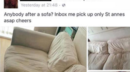Woman Tries Over and Over Again to Sell Crappy Sofa So Guy Teaches Her A Lesson