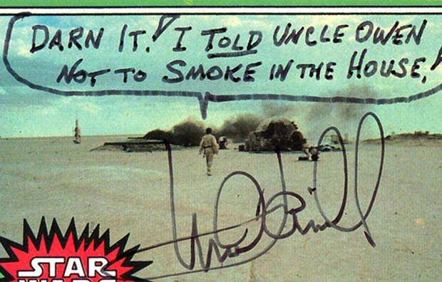 Mark Hamill From Star Wars Gives the Best Autographs