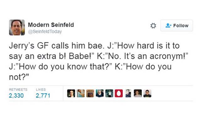 Modern Seinfeld Is the Best Twitter Account Ever