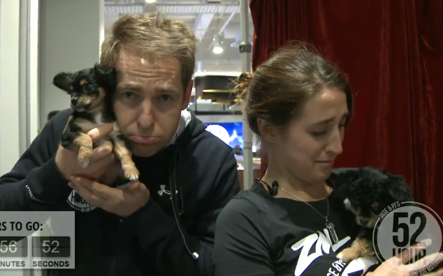 Jase & PJ Get Puppies From The Treat Door