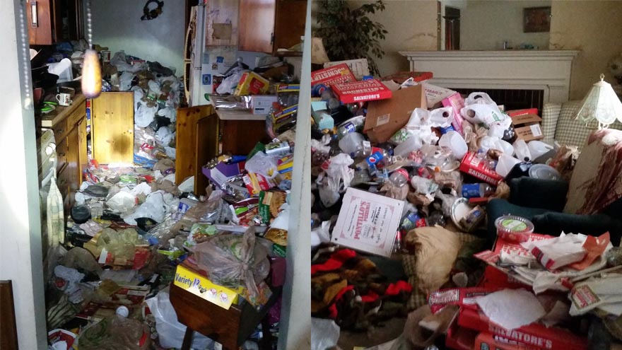 This guy completely transformed a hoarder's house and the results are so satisfying