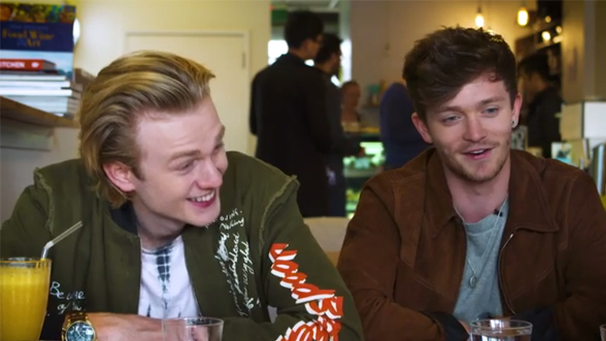 Cam & Georgia chat with The Vamps over milkshakes