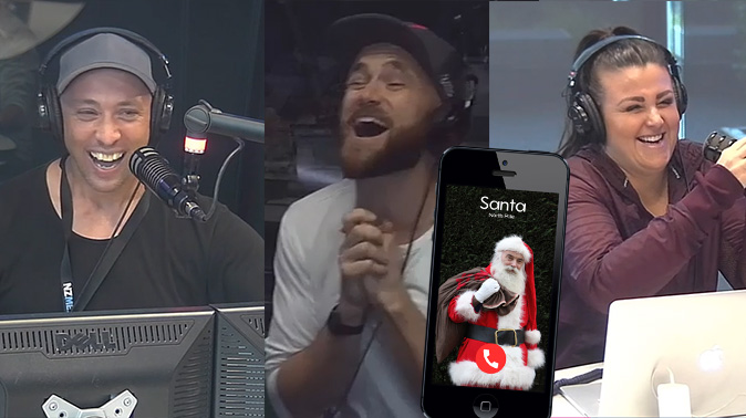 Fletch, Vaughan and Megan had a very special festive guest this morning!