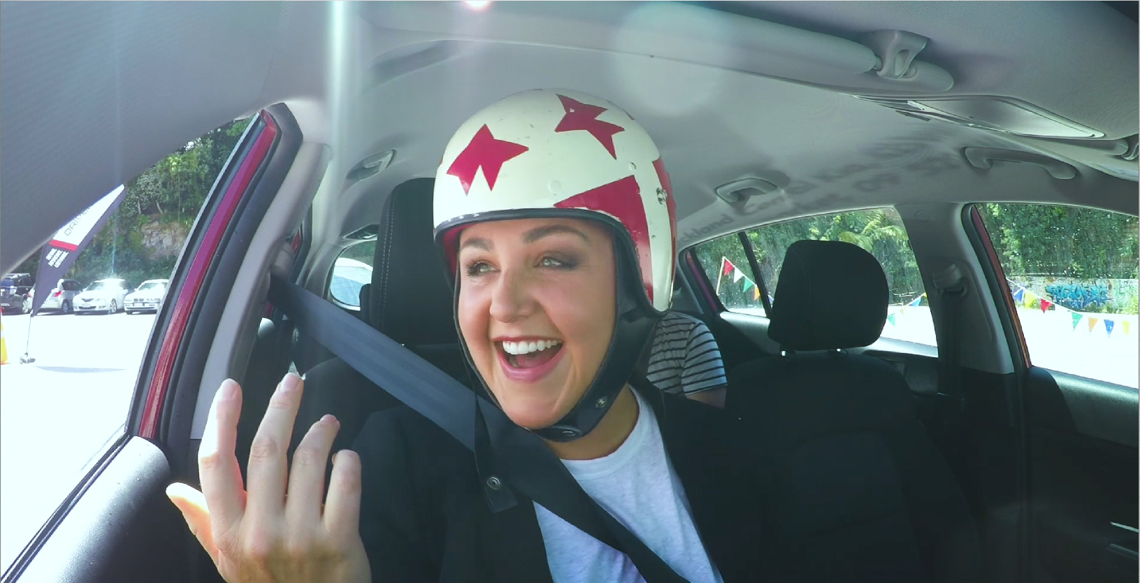 Megan takes part in Driven's Parallel Parking Championship