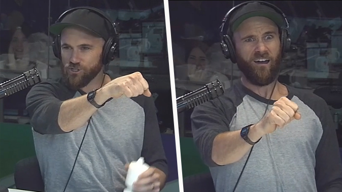 Would you be concerned if you saw a topless Vaughan doing this on the motorway?