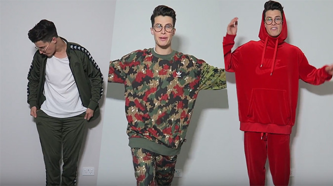 Cam shows off his insanely impressive tracksuit collection!