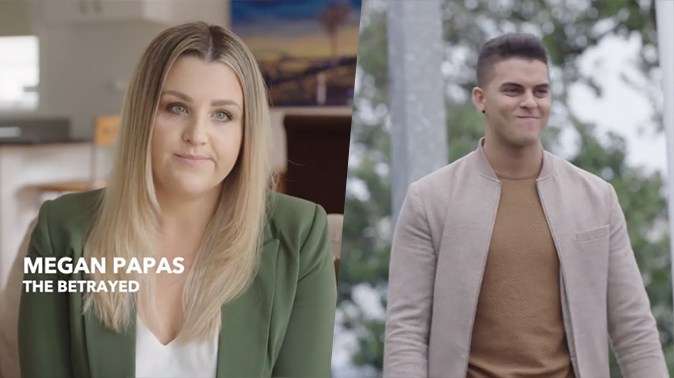 Megan features in a hilarious new ad with hubby Andrew - and he cheats on her!