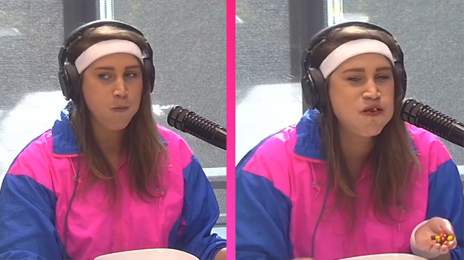 Here's what happened when Bree tried to stuff 287 SOUR Skittles in her mouth