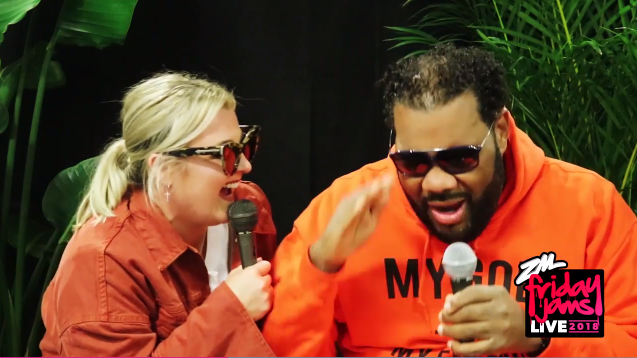 Megan gets advice from Fatman Scoop ahead of Friday Jams Live