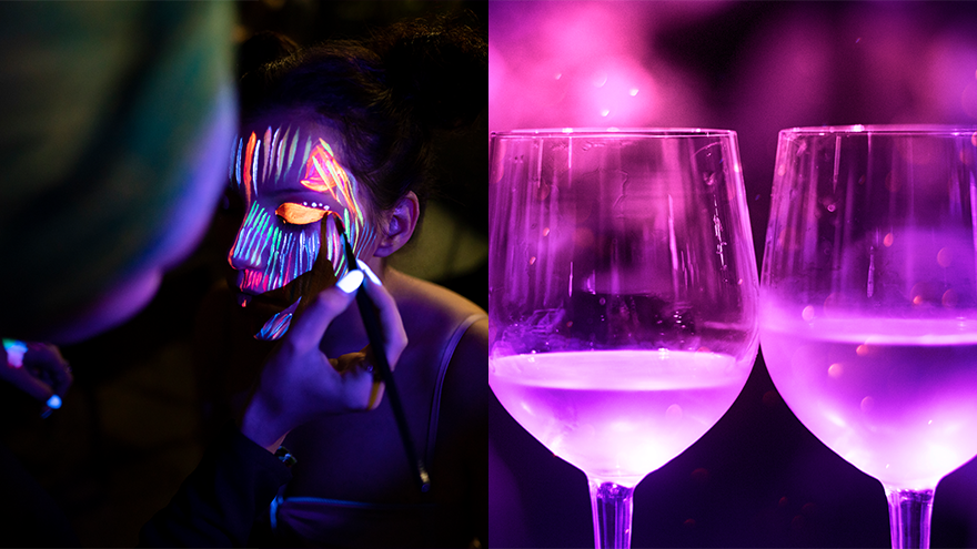 Glow in the dark 'Paint and Sip' parties are now in NZ