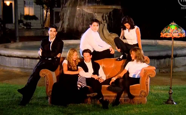 The Friends couch is going on tour and you can get photo 