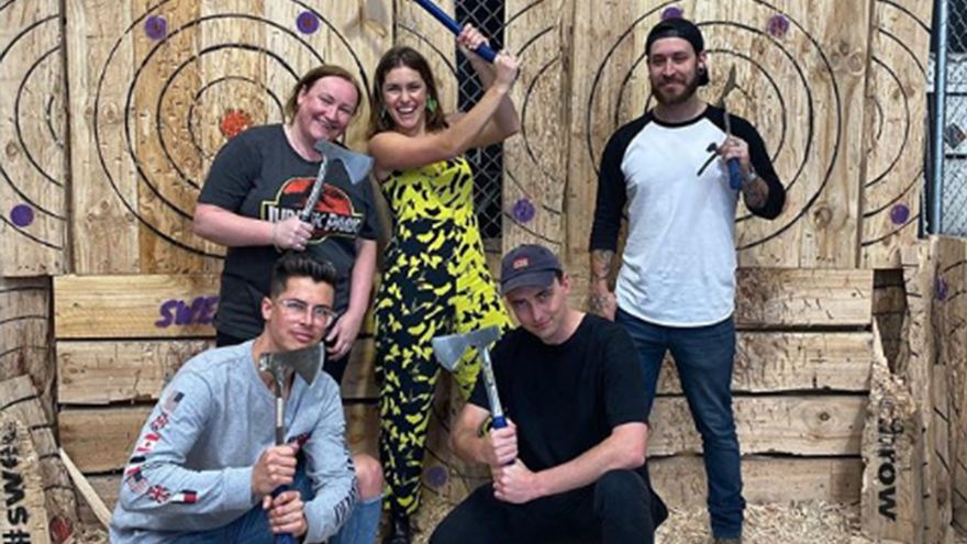 Foley join ZMChart for some axe throwing!