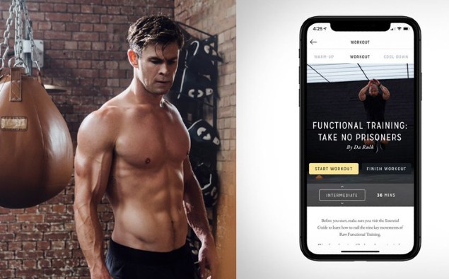 Workout With Chris Hemsworth Thanks To His Free Fitness App Workout With Chris Hemsworth Thanks To His Free Fitness App