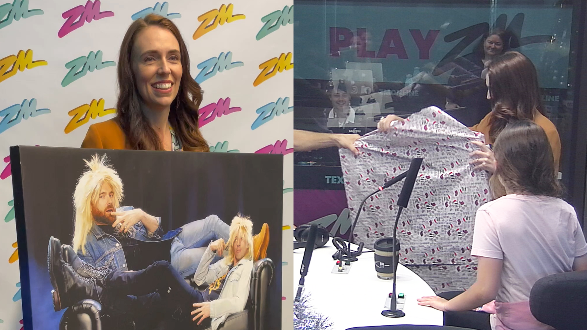 Jacinda Ardern opens our Christmas present