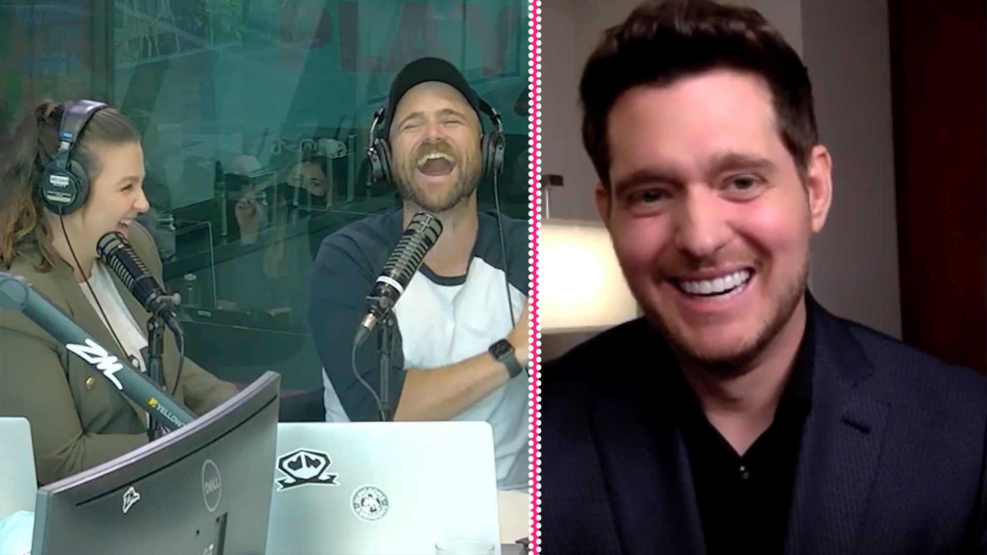 Michael Bublé brings the Christmas cheer to Fletch, Vaughan & Megan