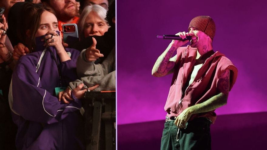 Justin Bieber serenades Billie Eilish at Coachella