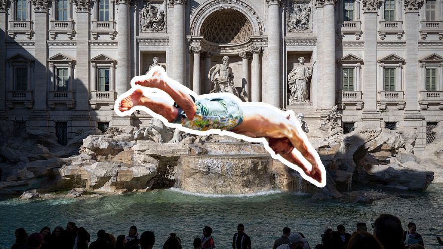 Filmed, Fined & Banned: The Kiwi Trevi Fountain dive that has Italy outraged
