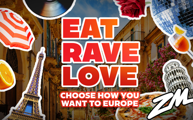Rome Rave Win the Ultimate Euro Summer | Fly to Rome, Berlin or Paris with ZM