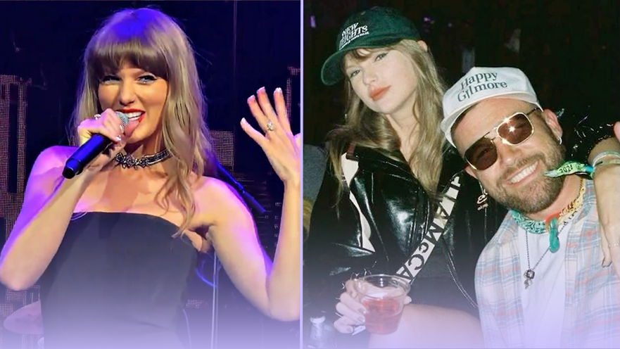 Travis Kelce and Taylor Swift performed together at their own wedding