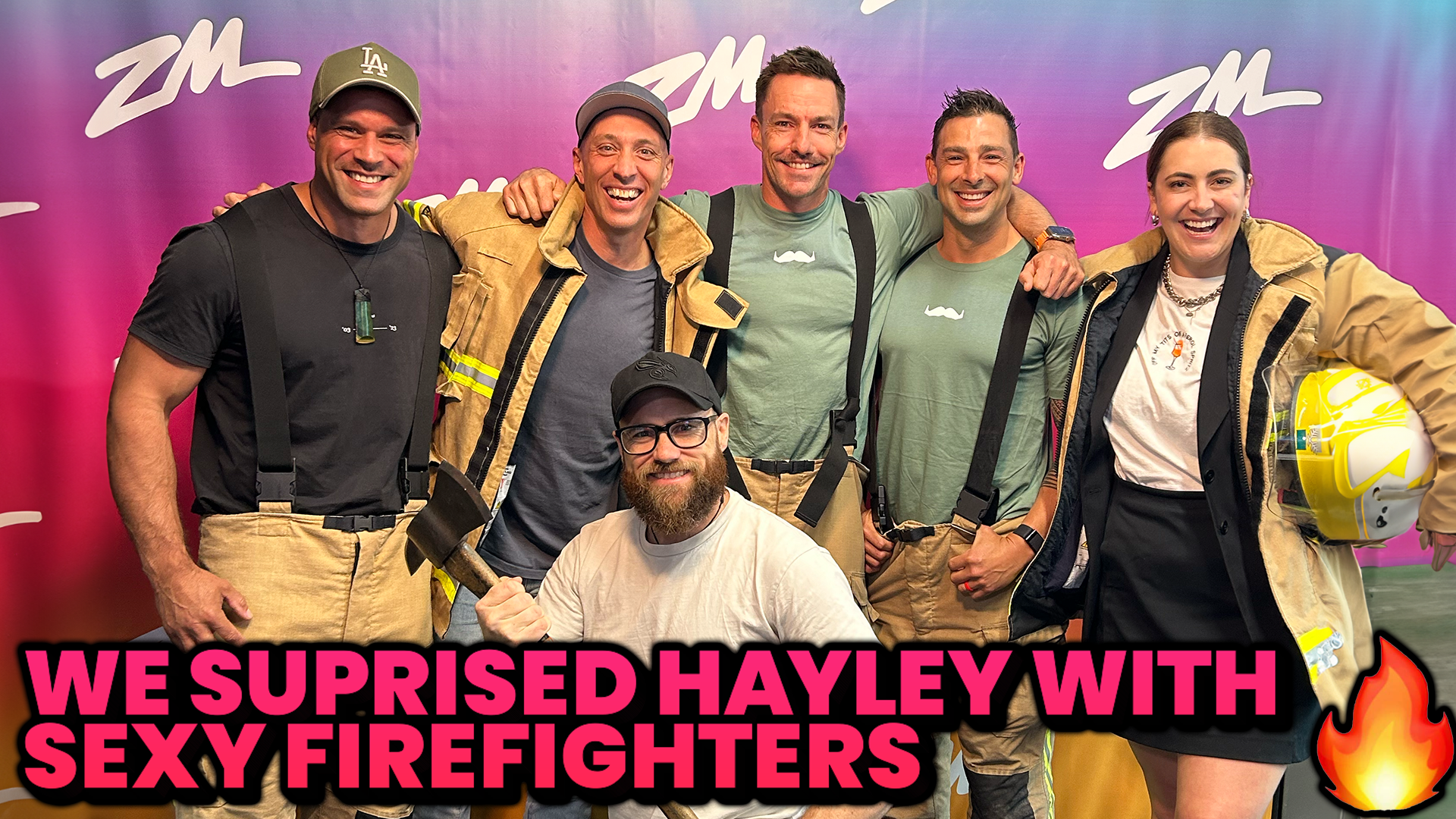 Fletch & Vaughan Surprise Hayley With Sexy Firefighters