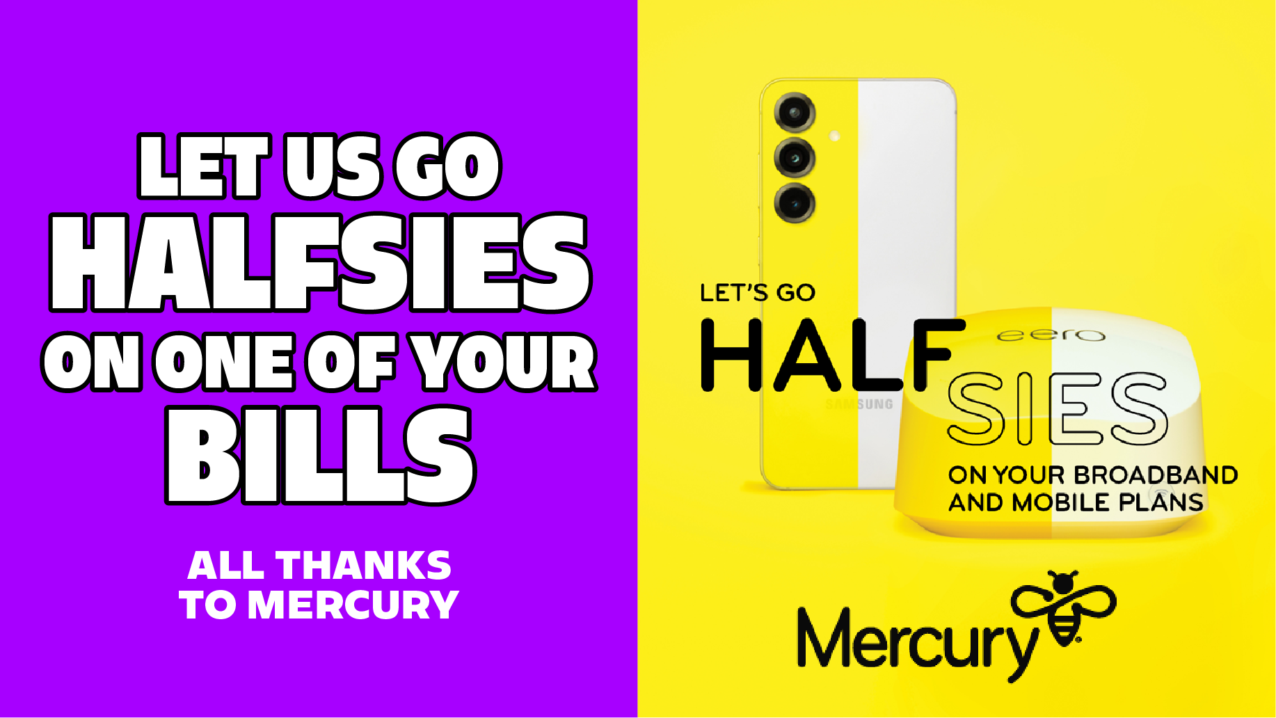Let Us Go Halfsies On One Of Your Bills!
