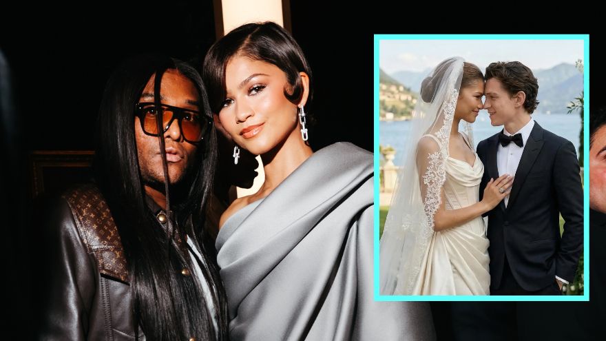 Law Roach roasts AI photos of Zendaya's wedding dress