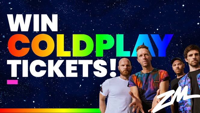 Win tickets to Coldplay every day this week!