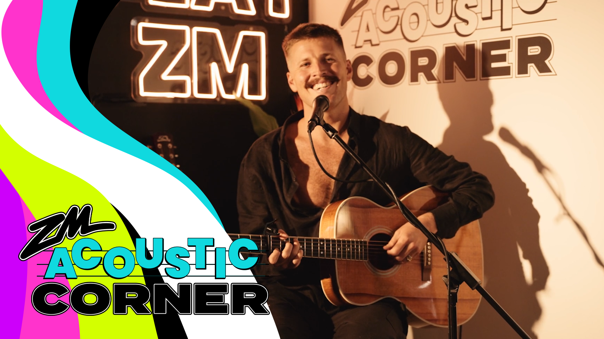 Ziggy Alberts got the ZM office vibing with his performance of 'Runaway'