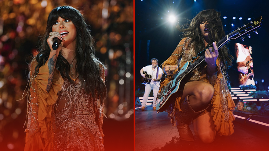 Ella Langley's on stage wardrobe malfunction