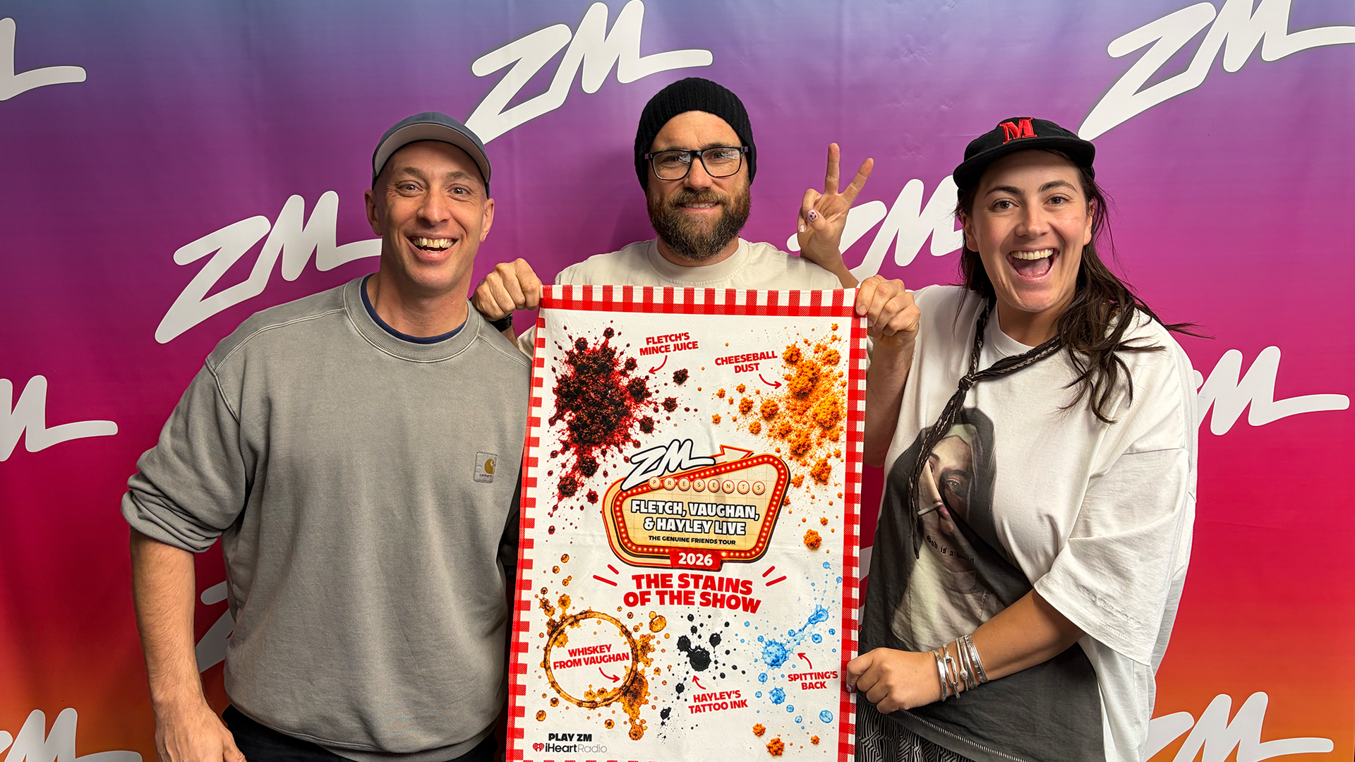 Buy a Fletch, Vaughan & Hayley LIVE Tea Towel