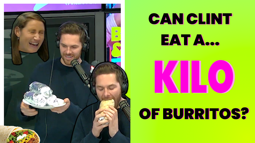 Can Clint eat a KILO of burritos?