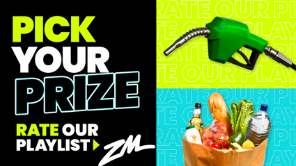 PICK YOUR PRIZE: Win Petrol or Groceries by rating our playlist!