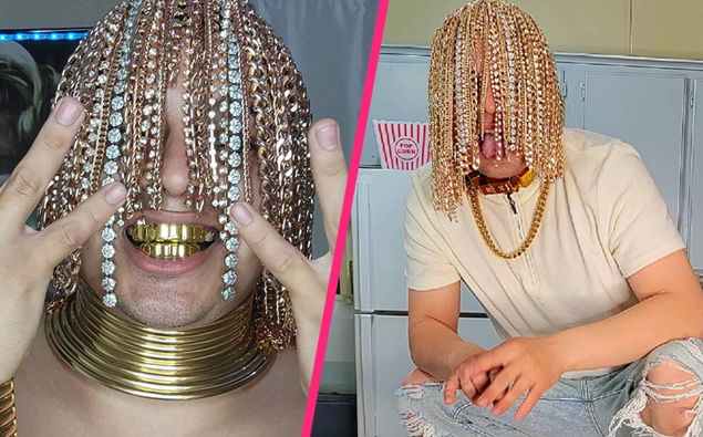 Golden Skin Rapper Rapper becomes first person to have gold chains surgically implanted ...