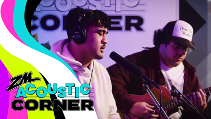 Teo Glacier brought the vibes with his performance of 'Close with Desires' in ZMs Acoustic Corner!