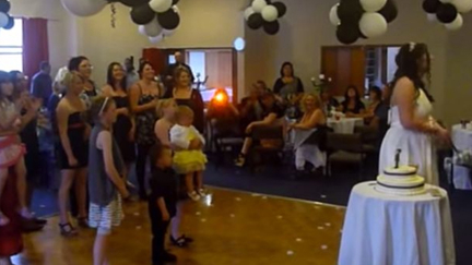 Wedding Guest Drops Baby In Bid To Catch Brides Bouquet