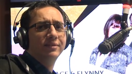 PJ Streaks In Another Radio Station's Studio