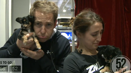 Jase & PJ Get Puppies From The Treat Door