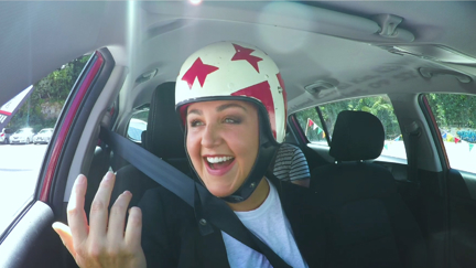 Megan takes part in Driven's Parallel Parking Championship