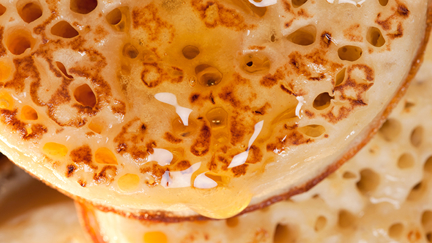 In case you've ever wondered, here's why crumpets have holes in them