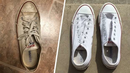 Here's the best way to return your white sneakers to their former glory